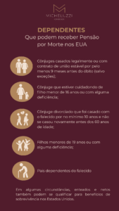 quem pode receber pensão por morte nos Estados Unidos